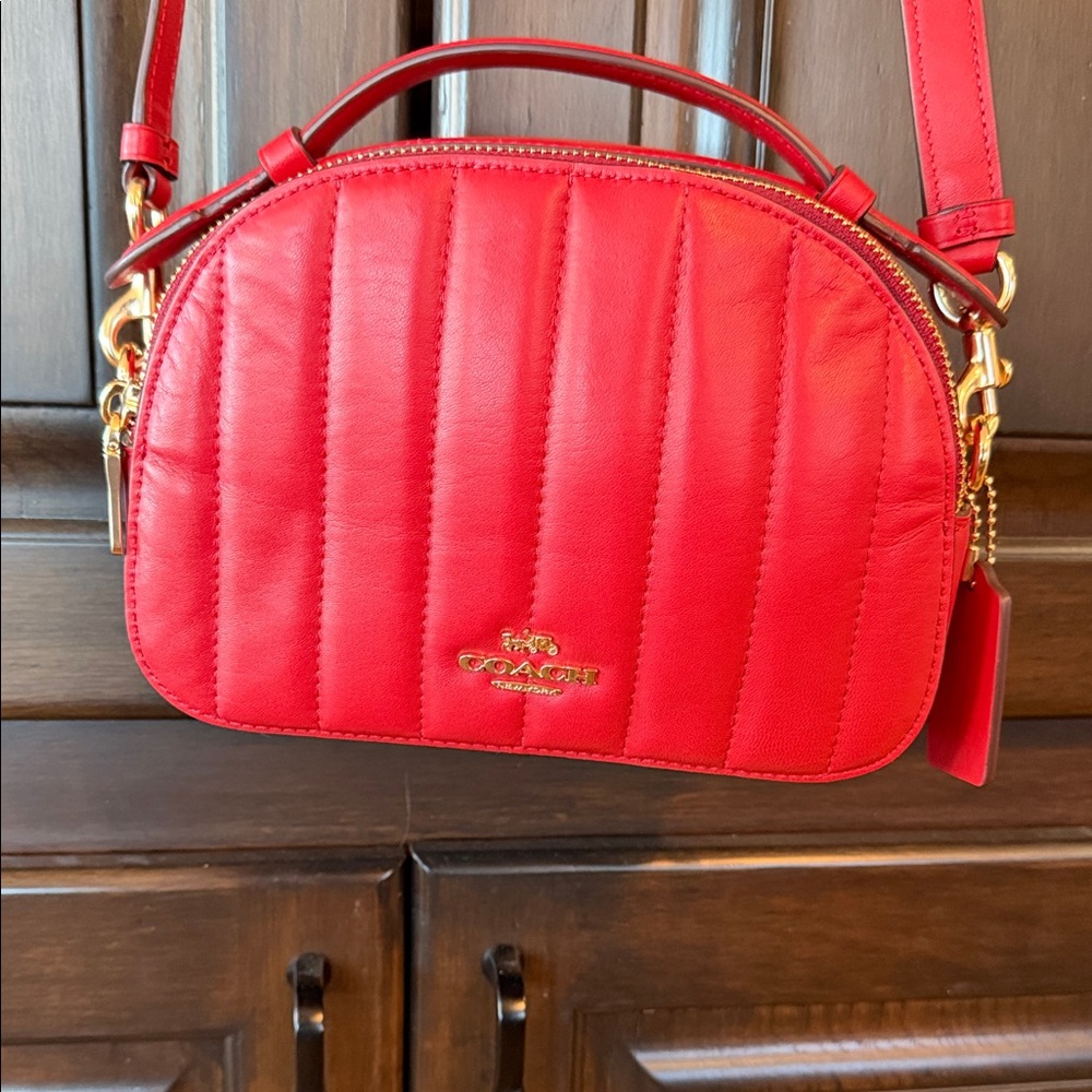 Coach Vibrant Red Crossbody Bag